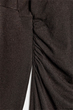 CUT-OUT KNIT MIDI DRESS