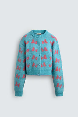 INTARSIA BOW CARDIGAN HARRY LAMBERT FOR ZARA X DISNEY  фото 2