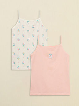 Kare Yaka Bask?l? Ask?l? K?z ?ocuk Atlet 2li