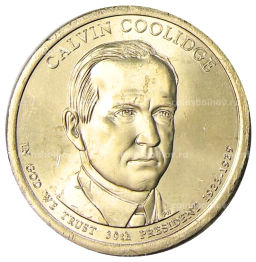 Монета 1 доллар 2014 года P США Калвин Кулидж 30-й президент США