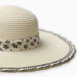 Шляпа женская MINAKU, молочная, размер 58, с бантом