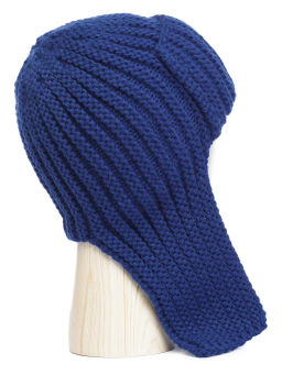 Шапка жен. шерсть+акр LB-A53016 d.blue