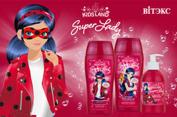 Kidsland Super Lady детский Шампунь-Шелк для волос Блестящие Локоны, 300 мл