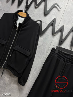 Костюм двойка: олимпийка на молнии свободного кроя и брюки на резинке. - Bruno фото 4