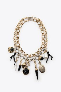 PACK OF 2 NECKLACES WITH MEDALS AND CHARMS - Zara фото 3