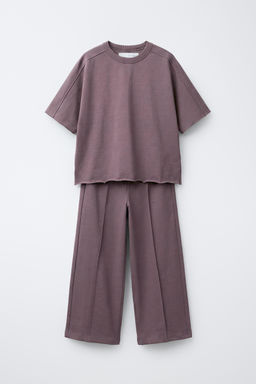 CONJUNTO CAMISETA Y PANTAL?N NERVIO HEAVY WEIGHT / Rosado oscuro