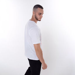 Футболка мужская «Дракон», белая, принт красный, размер 48