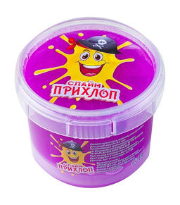 Слайм "Прихлоп. Мальчик - пират" 200мл., без шариков, флуор., цвет в ассорт., РОССИЯ