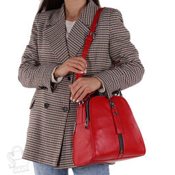 Рюкзак женский кожаный 99451 red Velina Fabbiano-Safenta/30 в Новосибирске