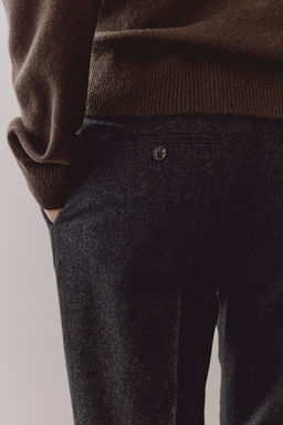 Slim Fit Wool-blend trousers - H&m фото 3