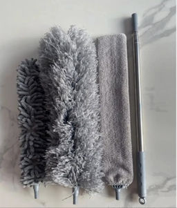 Набор щеток с телескопической ручкой для уборки дома от пыли: Пипидастр , метелка, швабра - Buro фото 4