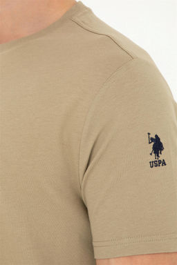 Мужская базовая футболка цвета хаки - U.s. polo assn фото 7