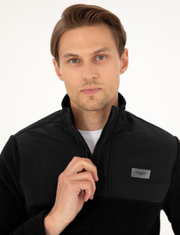 Siyah Regular Fit Sweatshirt - Pierre cardin фото 2