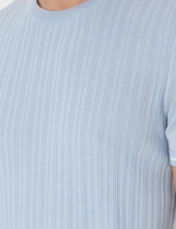 A__k Mavi Slim Fit Bisiklet Yaka Triko Kazak - Pierre cardin фото 7