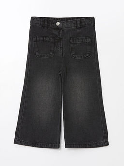 Beli Lastikli K?z Bebek Jean Pantolon