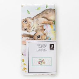 Дорожка на стол Этель Счастливая Пасха 30х70 см, 100% хл, саржа 190 гр/м2  фото 6