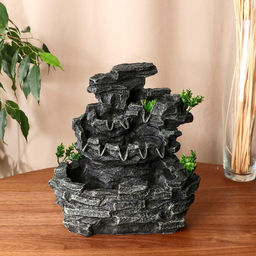 Фонтан настольный «Прохлада», водопад, 11×18×23 см, с подсветкой, без шарика