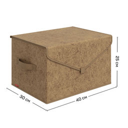 VAL MA-BOX-TM Короб стеллажный с крышкой, большой, 40*30*25 см, MONET AUTUMN, шт