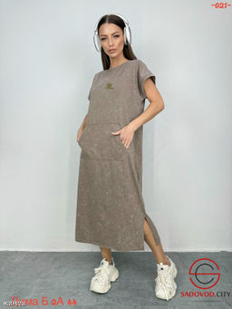 Платье женское с карманами