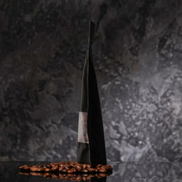 Цена за 100 шт. Пакет Zip-lock Крафт с прямоугольным окном,черный,12 х 20 х 4 см