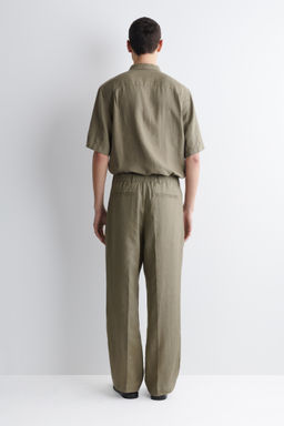 PANTAL?N DE LINO RELAXED FIT STRAIGHT LEG - H&m фото 10