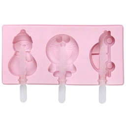 Форма силиконовая для замораживания фруктового льда/мороженого Ассорти-3 18х9х2см, цвета микс (Китай)