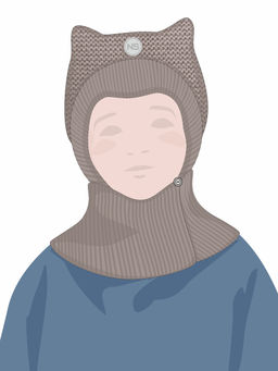 Шапка-шлем 11м11425 какао