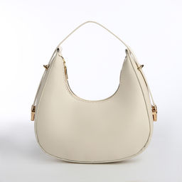 Сумка женская багет на молнии, 20.5×7×10.5 см, белая