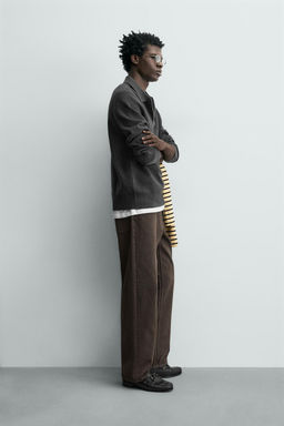POLO RELAXED FIT ESTRUCTURA / rayas - Zara фото 12