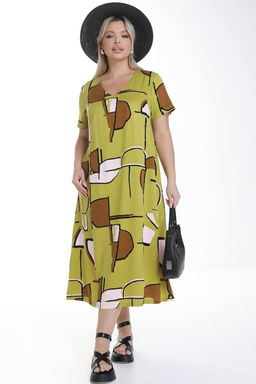 Платье П-2230/2 Цвет:оливковый - Леди агата фото 2