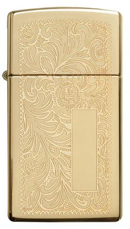 Зажигалка IPPO узкая Венецианская | Slim® Venetian® ZIPPO 1652B