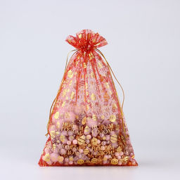 Цена за 20 шт. Мешочек подарочный «С Новым годом», органза, красный, 20×30 см