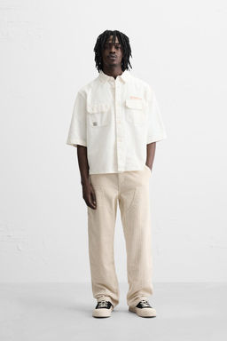 EMBROIDERED TEXT SHIRT