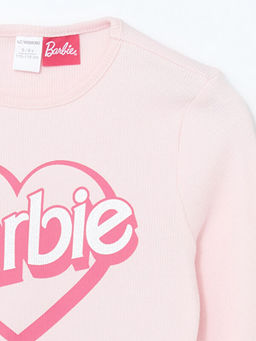 Barbie Bask?l? Uzun Kollu K?z Bebek Ti??rt - Waikiki фото 2