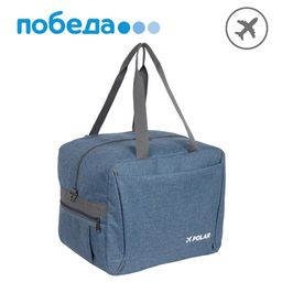 Дорожная сумка П9014 (Серо-синий)