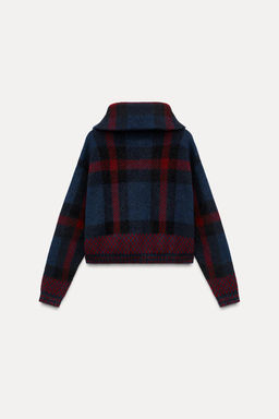 CHECK KNIT CARDIGAN - Zara фото 3