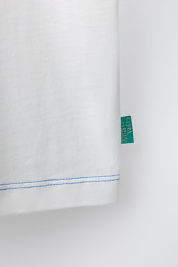 CAMISETA BORDADO Y ESTAMPADO CLARA CEBRIAN  / Blanco - Zara фото 4