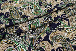 Штапель Дилара цв.чернильно-синий, ш.1.45м, вискоза-100%, 100гр/м.кв - Купава фото 6