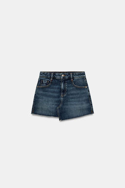 Z1975 DENIM RAW-HEM SKORT - Zara фото 7