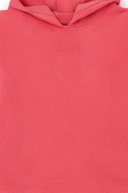 Розовый свитшот для девочки - U.s. polo assn фото 3
