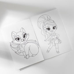 Подарочный набор блокнот-раскраска, трафарет, наклейки и восковые мелки Самая милая, с 8 марта