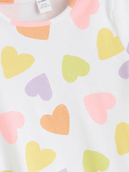 Kalp Bask?l? F?rf?rl? Ka?korse K?z ?ocuk Ti??rt