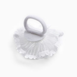 Бант для волос на резинке школьный, белый, 2 штуки, 7 см, Минни Маус