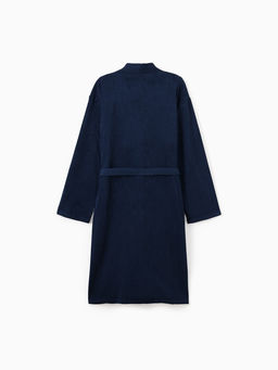 Халат мужской «Экономь и Я», размер 52-54, хлопок 100%, тёмно-синий