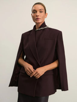 Приталенный двубортный жакет / Zarina  фото 12