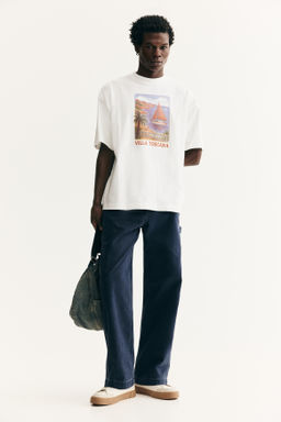Camiseta con estampado Oversized Fit - H&m фото 7