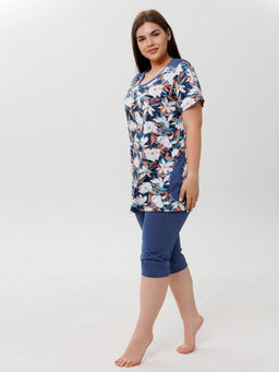 Костюм женский К-223 (кулирка) Индиго - Elenatex фото 11