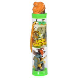 Игровой набор ABtoys Юный натуралист в тубе Дикие животные