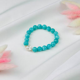 Браслет из Амазонита и Жемчуга