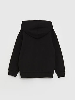 Bask?l? Uzun Kollu Erkek ?ocuk Hoodie - Waikiki фото 2